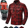 SHIMA motociklininkų marškiniai Renegade 2.0, ilgomis rankovėmis, medvilnė, apsauga, unisex, raudoni
