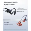 SHOKZ atviros ausinės su kaulų vibracija, Bluetooth 5.4, IP68, MP3 32GB, OpenSwim Pro S711, raudonos
