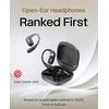 SHOKZ OpenFit 2 belaidės atviros ausies ausinės su mikrofonu, Bluetooth 5.0, IP55, juodos