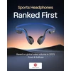 SHOKZ OpenMove kaulinio laidumo belaidės ausinės su Bluetooth 5.1, atviros konstrukcijos, mėlynos, S661