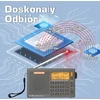SIHUADON nešiojamas radijas FM MW SW, laikrodis, LCD ekranas, pilkas, R108-G