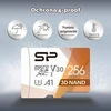 Silicon Power 256 GB Micro SDXC atminties kortelė, 100 MB/s, 10 klasės, FBE-SU256GBSTXDU3V20EU