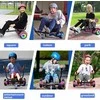 SISIGAD elektrinė riedlentė su GoKart priedu ir LED, 6,5 colių, vaikams