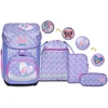 SJ GANG STYLE JAM GANG ergonomiška mokyklinė kuprinė su penalu ir dėklu, 22 l, 27 x 42 x 22 cm, violetinė, 60C202323-377
