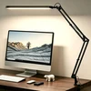 SKYLEO LED stalinė lempa 12 W su spaustuku, reguliuojama svirtimi ir USB maitinimu A018