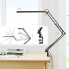 SKYLEO LED stalinė lempa 12 W su spaustuku, reguliuojama svirtimi ir USB maitinimu A018