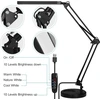 SKYLEO LED stalinė lempa su pagrindu ir spaustuku, 3 režimai, Noir Base et Clip