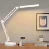SKYLEO LED stalinė lempa su pagrindu ir spaustuku, 3 režimai, 10 ryškumo lygių, Blanc Base et Clip