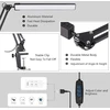 SKYLEO LED stalinė lempa su spaustuku, 12 W, 3 šviesos režimai, juoda, Noir Clip