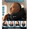 SNUGL kelioninė kaklo pagalvė su memory putomis, ergonomiška, skalbiama, juoda, SNU-TRA-PIL-V01