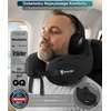 SNUGL kelioninė kaklo pagalvė su memory putomis, ergonomiška, skalbiama, juoda, SNU-TRA-PIL-V01