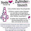SodaTASTE CO₂ balionų keitimo rinkinys Quick Connect sistemai, 4 vnt. iki 240 l vandens, Quick Classic