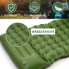 Sofa ERWEY savaime prisipūčiantis kempingo čiužinys su pagalve, neperšlampamas, 200x70x10 cm, mėlynas
