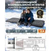 Sofa HIKENTURE itin gerai šilumą izoliuojantis pripučiamas turistinis kilimėlis 7,3 R, 10 cm su pėdų pompa, 210x64 cm