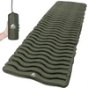 Sofa Unigear pripučiamas kempingo kilimėlis, 190x66x5,5 cm, nailonas, žalia