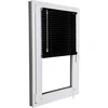 Sonello aliumininės vidaus žaliuzės 40 x 130 cm, juodos, Klemmfix montavimas, 25 mm juostos