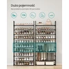 SONGMICS 10 lygių siaura batų lentyna 28 x 83 x 173 cm, juoda, LSH110BH01