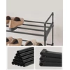 SONGMICS 4 pakopų metalinė batų lentyna, 92 x 30 x 73 cm, talpina iki 20 porų batų, juoda, LSA14BKV2