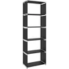 SONGMICS 5 lentynų daiktų laikymo stelažas 50 x 30 x 180 cm, juodas LSN15H
