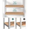 SONGMICS 5 lygių metalinės sandėliavimo lentynos, 2 vnt., 120 x 60 x 200 cm GLR060E02