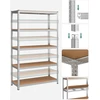 SONGMICS 5 lygių metalinės sandėliavimo lentynos, 2 vnt., 120 x 60 x 200 cm GLR060E02