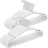 SONGMICS aksominės drabužių pakabos, 50 vnt., 43 x 21 cm, baltos