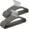 SONGMICS aksominės drabužių pakabos, 50 vnt., 43 x 21 cm, pilkos