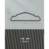 SONGMICS aksominės drabužių pakabos, 50 vnt., 43 x 21 cm, pilkos