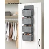 SONGMICS ant durų kabinamas organizatorius su 4 kišenėmis, 33.5 x 12 x 100 cm, RDH004G11