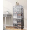 SONGMICS batų dėžių rinkinys, 18 vnt., sulankstomos ir sudedamos, LSP066G18