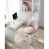 SONGMICS biuro kėdė be porankių, reguliuojamo aukščio, rožinė, OBG020P01
