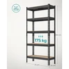 SONGMICS didelio atsparumo sandėliavimo stelažas, 5 lentynos, 30 x 75 x 150 cm, GLR300B01