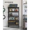 SONGMICS didelio atsparumo sandėliavimo stelažas, 5 lentynos, 30 x 75 x 150 cm, GLR300B01