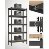 SONGMICS didelio atsparumo sandėliavimo stelažas, 5 lentynos, 30 x 75 x 150 cm, GLR300B01