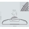 SONGMICS drabužių pakabos, plastikinės, 50 vnt., 41,5 cm, pasukamas kabliukas, CRP41G-50