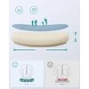 SONGMICS ergonominė biuro kėdė su reguliuojamu atlošu, porankiais ir plačia sėdyne 53 cm OBN037Q01