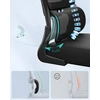 Songmics Ergonomiška biuro kėdė su tinkleliu ir atlenkiamais porankiais