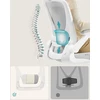 Songmics Ergonomiška biuro kėdė su tinkleliu ir 53 cm sėdyne šviesiai pilka