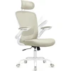 Songmics Ergonomiška biuro kėdė su tinkleliu cappuccino beige