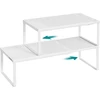 SONGMICS ištraukiama metalinė prieskonių lentyna, 2 vnt., 38–60 cm, B0F89YBBJP