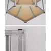 SONGMICS kampinis metalinis stelažas su 4 lentynomis, 160 x 160 x 160 cm, GLR056E03