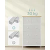 SONGMICS komoda su 5 medžiaginiais stalčiais, 56 × 30 × 93 cm, LTS514W57