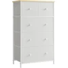 SONGMICS komoda su 5 medžiaginiais stalčiais, 56 × 30 × 93 cm, LTS514W57