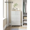 SONGMICS komoda su 5 medžiaginiais stalčiais, 56 × 30 × 93 cm, LTS514W57