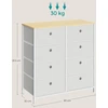 SONGMICS komoda su 8 medžiaginiais stalčiais, 80 x 30 x 81,5 cm, LTS024W57