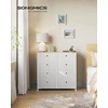 SONGMICS komoda su 8 medžiaginiais stalčiais, 80 x 30 x 81,5 cm, LTS024W57