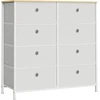 SONGMICS komoda su 8 medžiaginiais stalčiais, 80 x 30 x 81,5 cm, LTS024W57