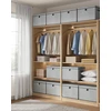 SONGMICS laikymo dėžių rinkinys su dangčiais, 3 vnt., 43 x 30 x 30 cm, LLR703G01