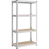 SONGMICS metalinis sandėliavimo stelažas su 4 reguliuojamomis lentynomis 40 x 80 x 160 cm GLR044E01