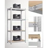 SONGMICS metalinis sandėliavimo stelažas su 4 reguliuojamomis lentynomis 40 x 80 x 160 cm GLR044E01